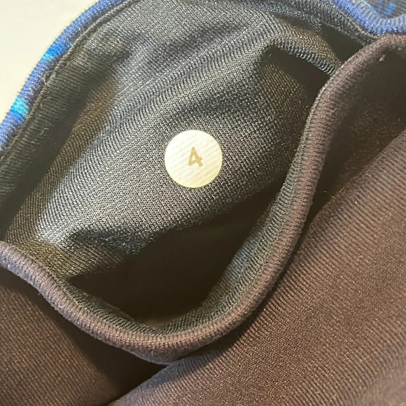 Lululemon Wunder Under Pant III Samba Snake Kayak Blue Hero Blue size 4 - Picture 5 of 9